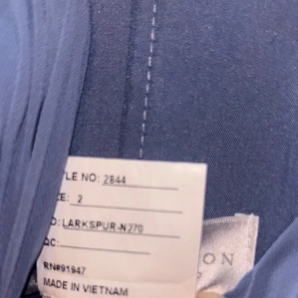 Dessy Collection sweeheart Gown in Soft periwinkle Blue 2 - Picture 7 of 7